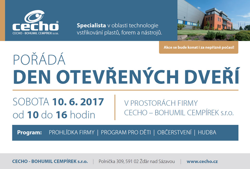 Den otevřených dveří CECHO 2017
