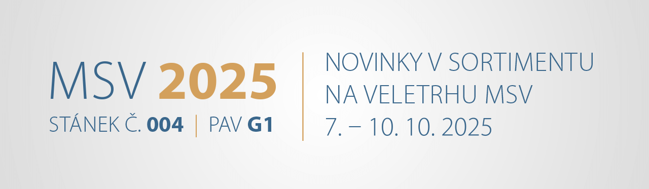MSV 2025, 7.–10. 10. 2025 výstaviště Brno, pavilon G1, stánek 004